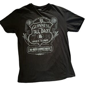 Guinness T Shirt Tall Dark And Have Some Size Men’s L